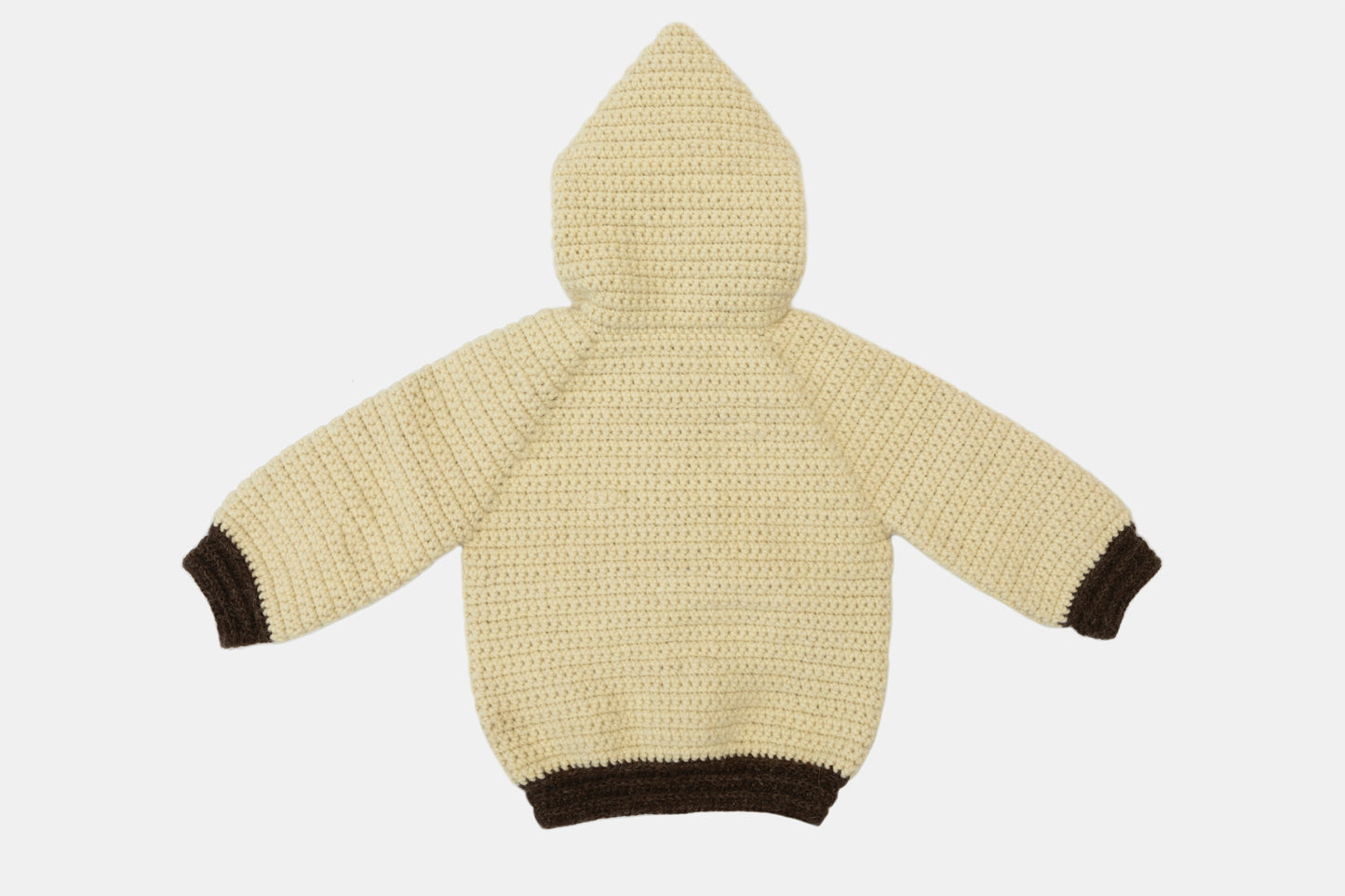 Woodland Wanderer Pure Wool Cardigan / Jacket in Vanilla