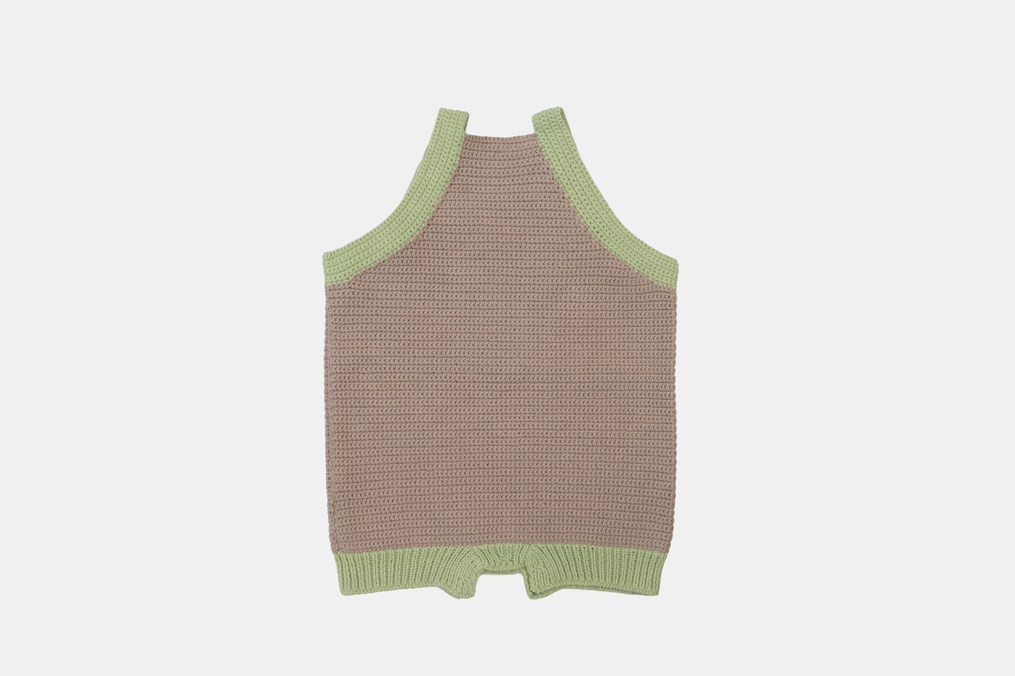 Macaw Organic Cotton Romper (Adjustable Fit) in Taupe
