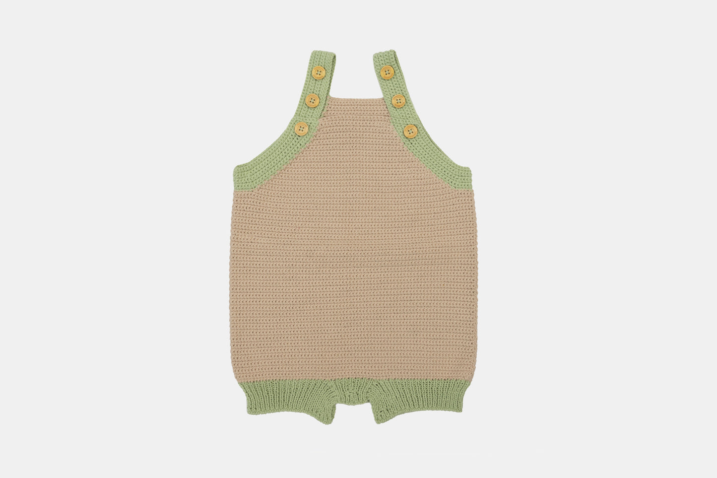 Pure Bliss Organic Cotton Romper (Adjustable Fit) in Sand Beige