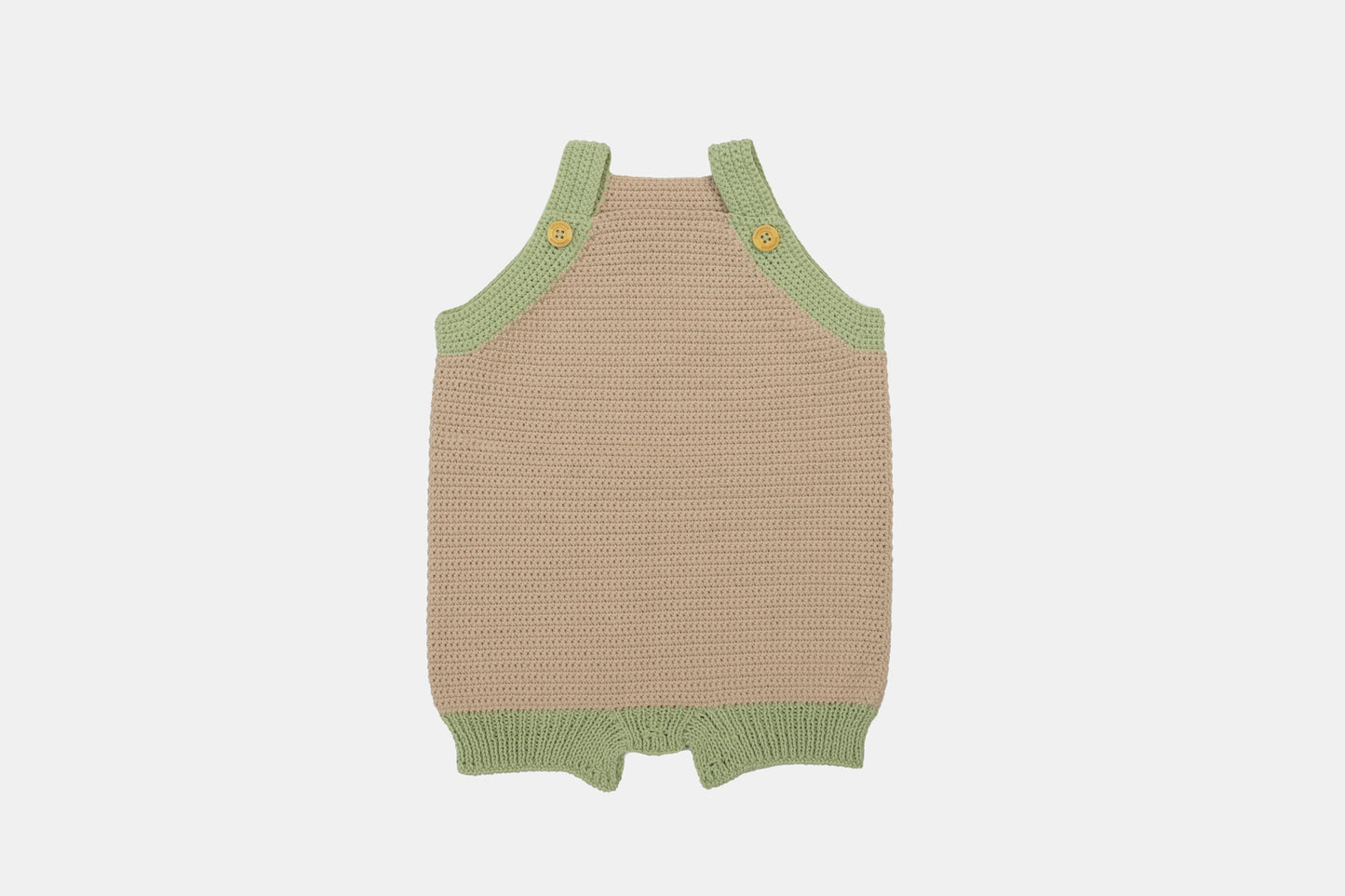 Pure Bliss Organic Cotton Romper (Adjustable Fit) in Sand Beige