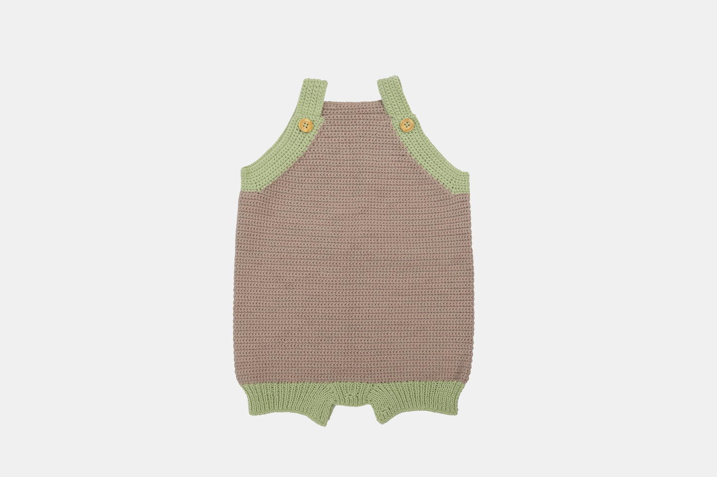 Pure Bliss Organic Cotton Romper (Adjustable Fit) in Taupe