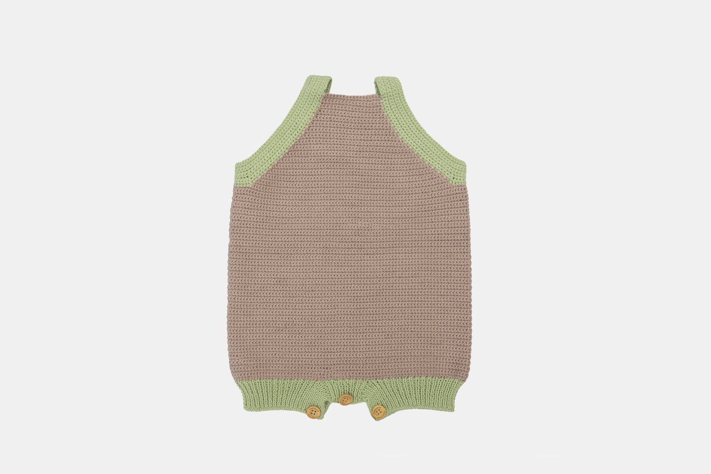 Pure Bliss Organic Cotton Romper (Adjustable Fit) in Taupe