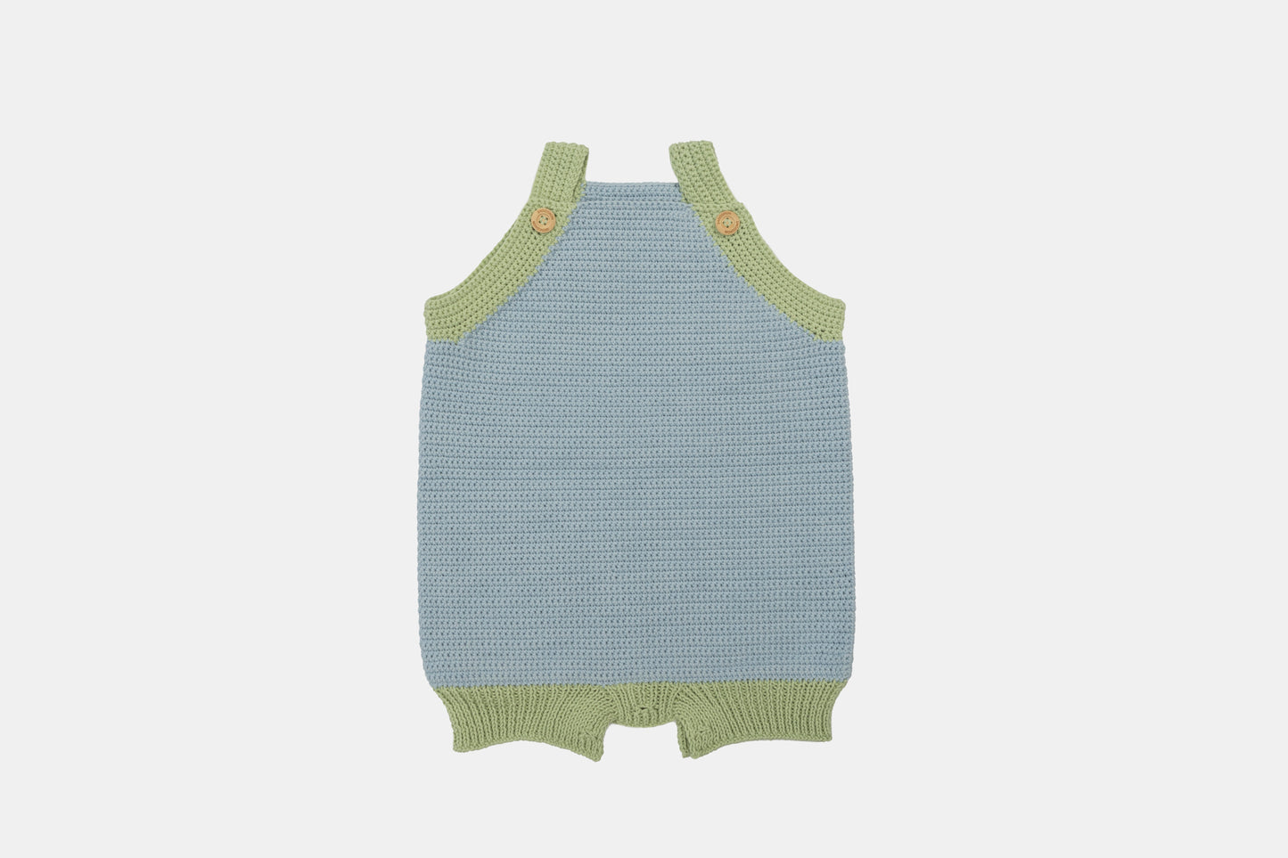 Pure Bliss Organic Cotton Romper (Adjustable Fit) in Sky Blue