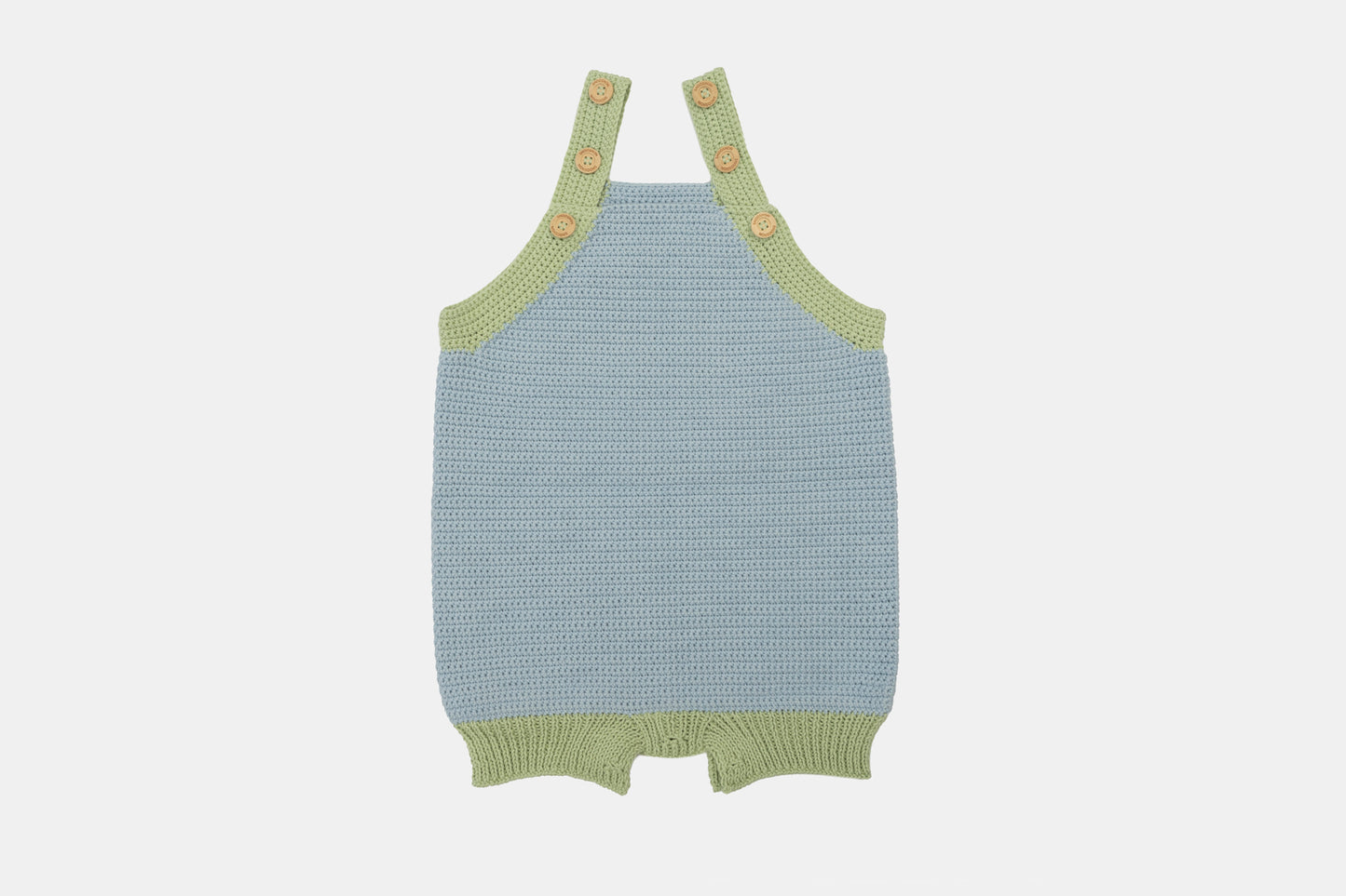 Pure Bliss Organic Cotton Romper (Adjustable Fit) in Sky Blue