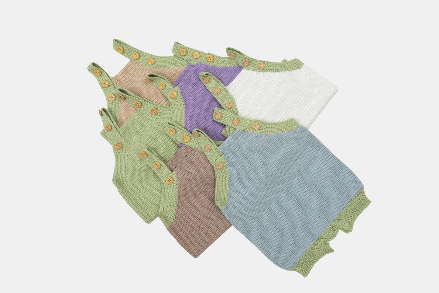 Pure Bliss Organic Cotton Evergrow Romper in Pistachio