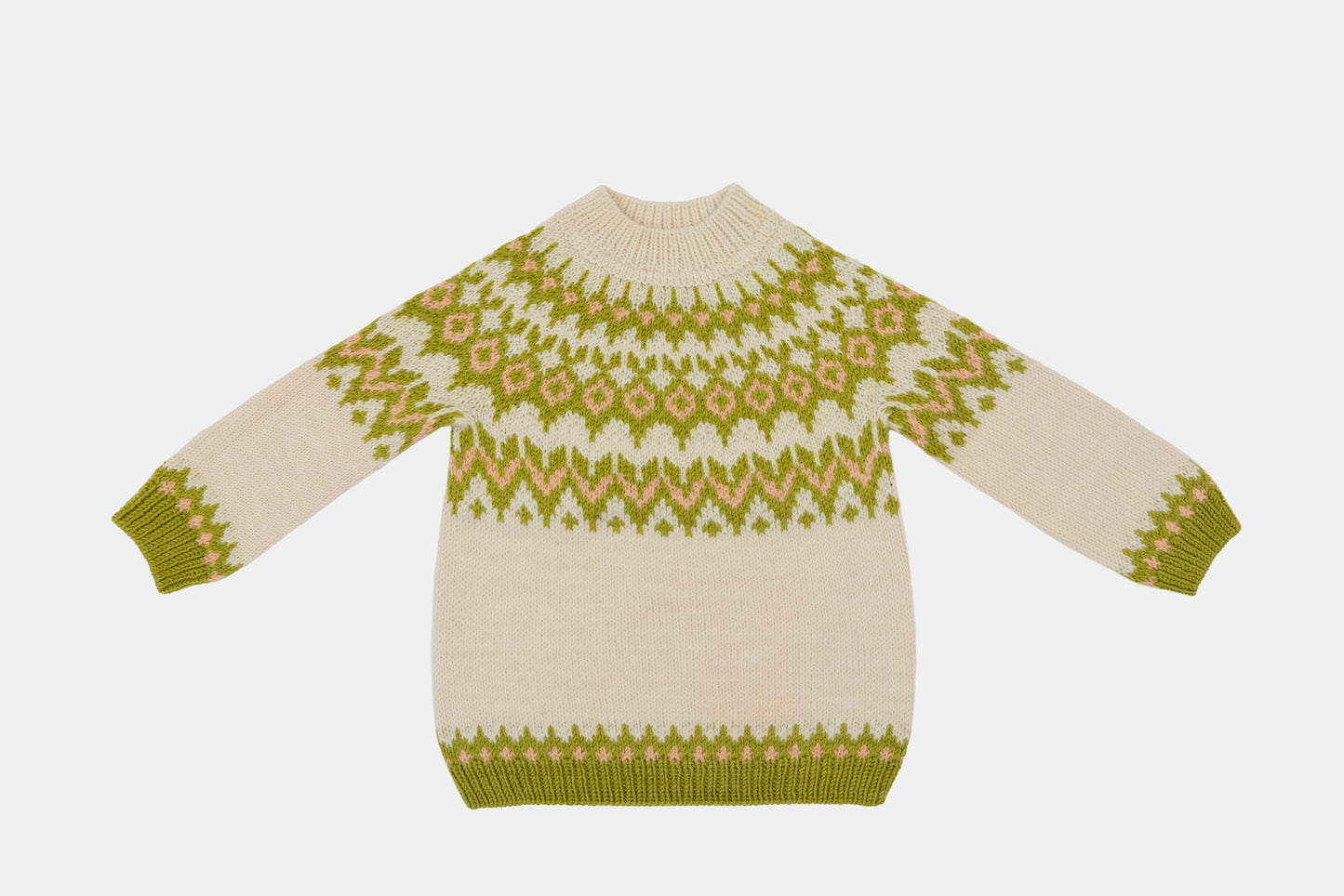 Fair Isle Fuzzies Large Gift Set in Off-White