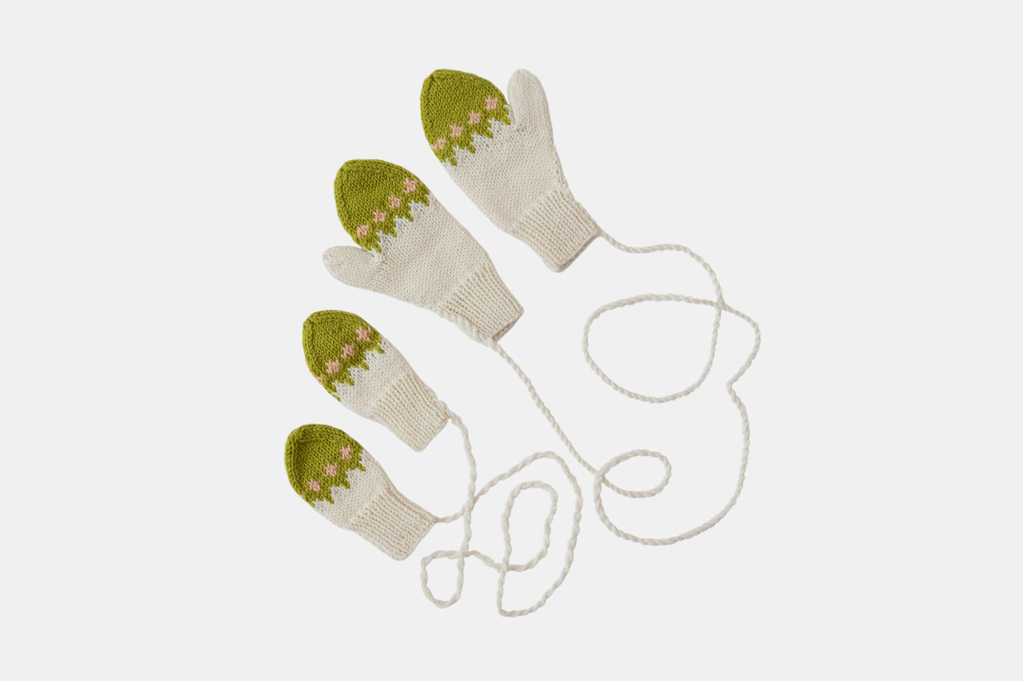 Fair Isle Fuzzies Gift Set in Off-White