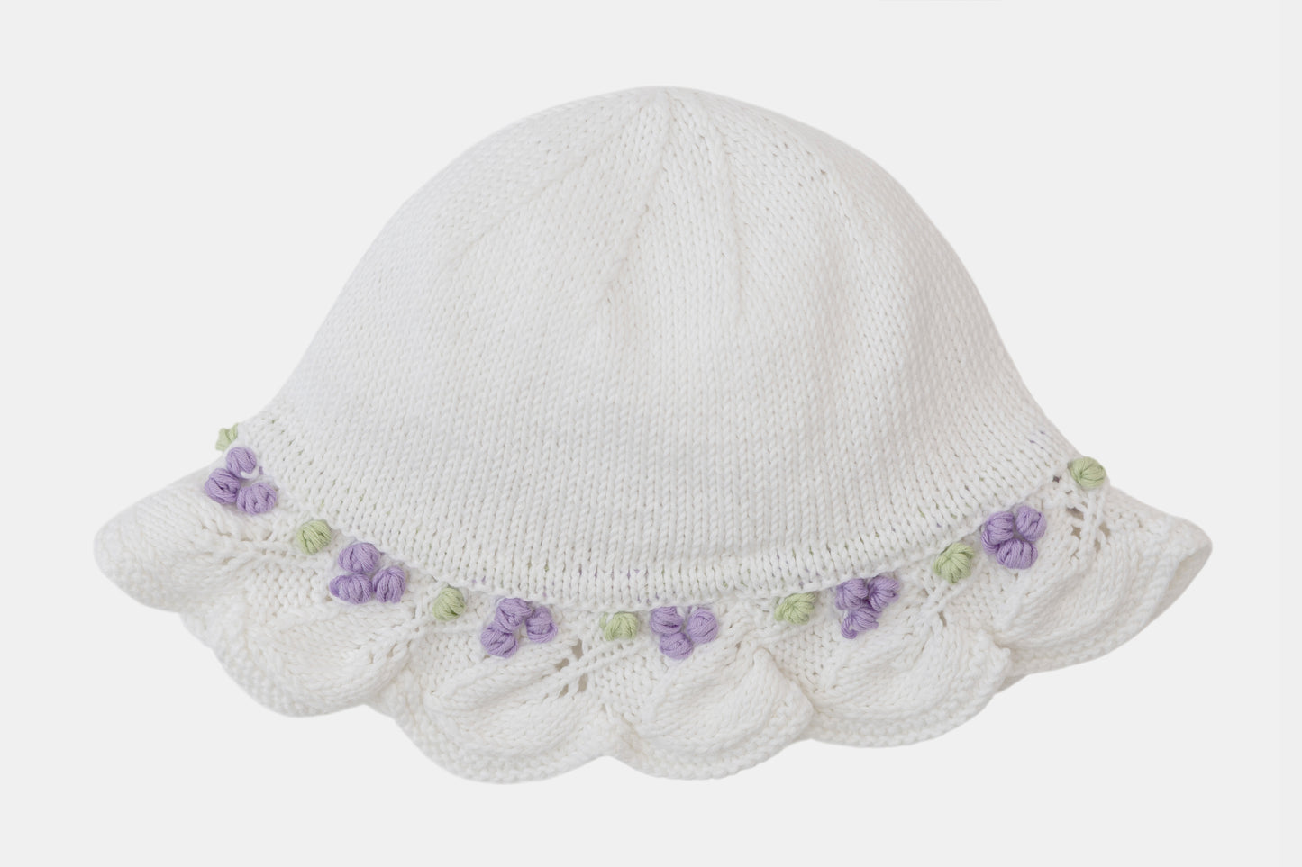 Summer Berries Hat in White