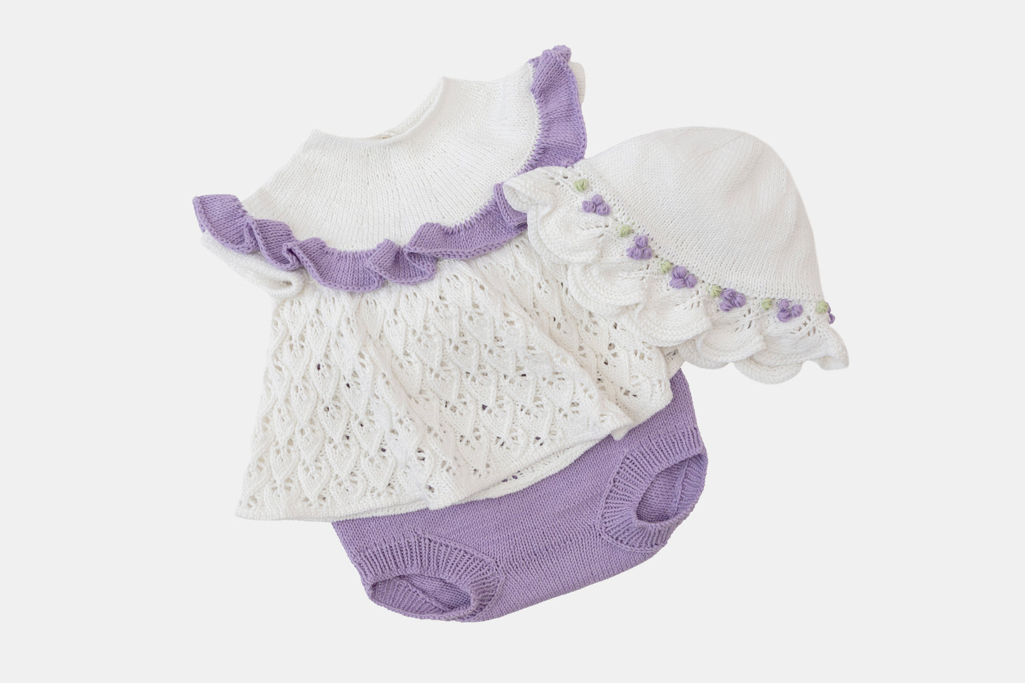 Summer Berries Hat in White