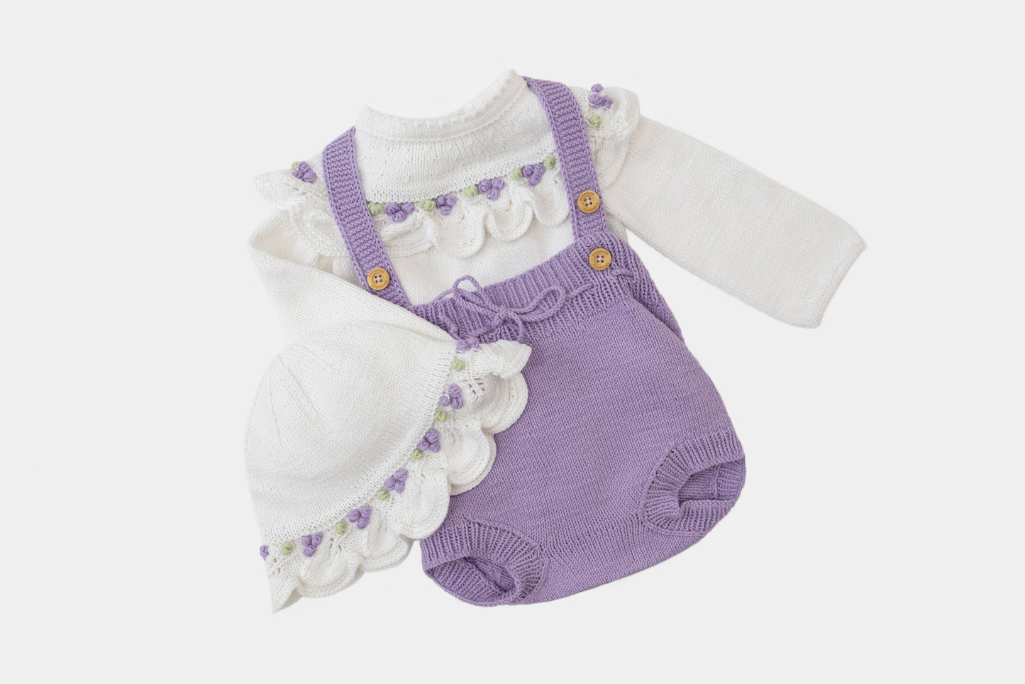 Summer Berries Hat in White