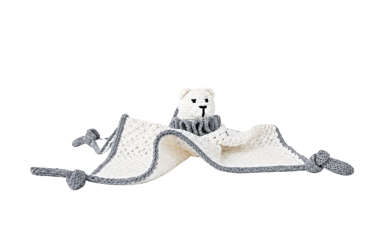Lumi the Bear Comforter & Rattle in Snow White