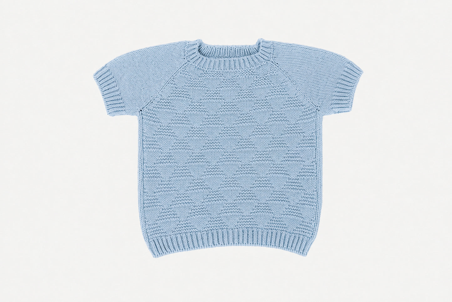 Little Waves Organic Cotton T-Shirt in Dove Blue
