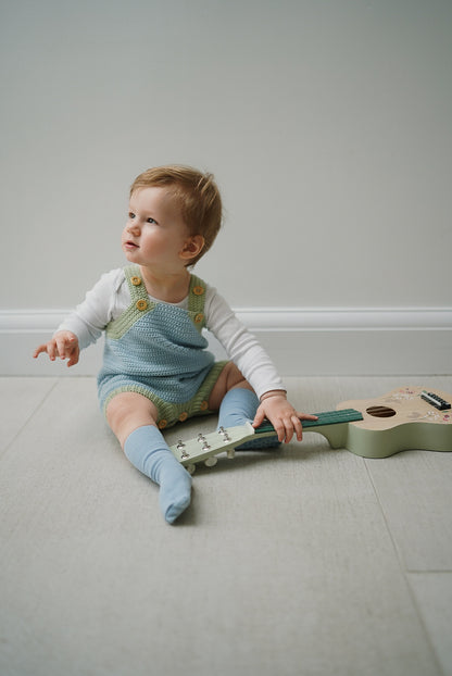 Pure Bliss Evergrow Organic Cotton Romper in Sky Blue