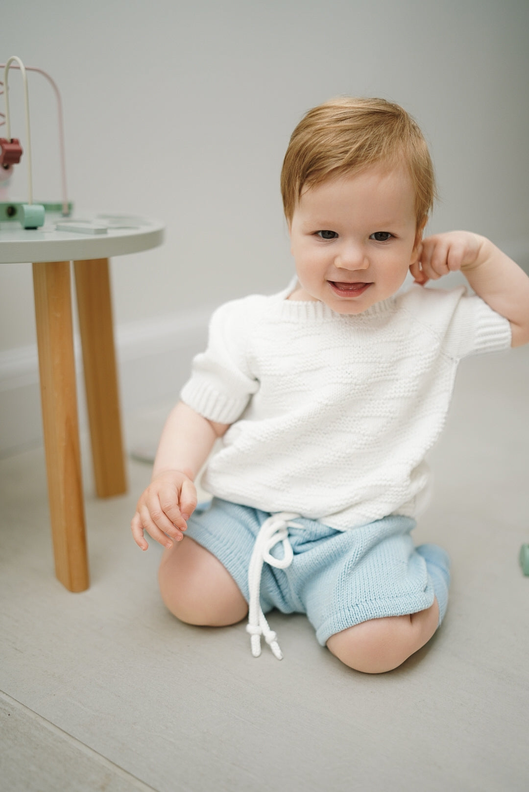 Little Waves Organic Cotton T-Shirt in White