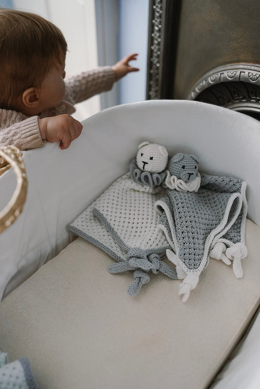 Lumi the Bear Comforter & Rattle in Snow White