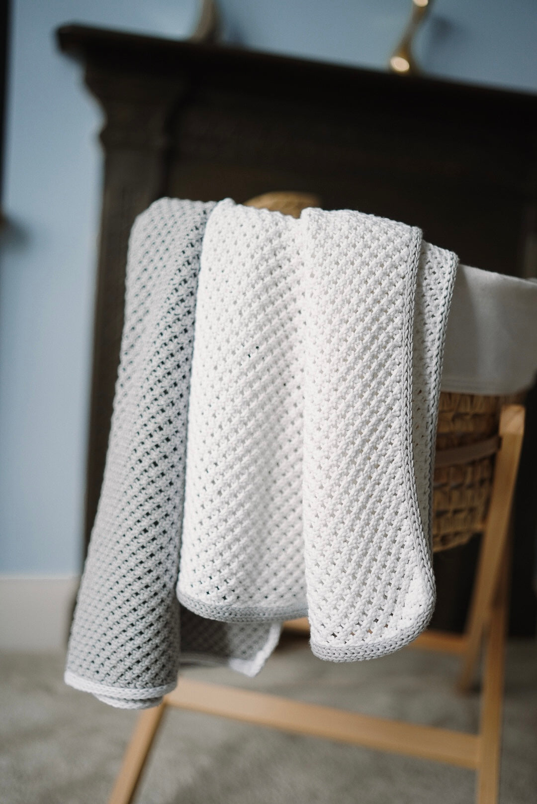 Organic Cotton Blanket in Snow White