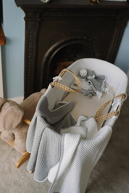 Organic Cotton Blanket in Snow White