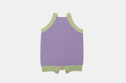 Pure Bliss Organic Cotton Romper (Adjustable Fit) in Lavender