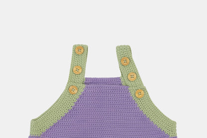 Pure Bliss Organic Cotton Romper (Adjustable Fit) in Lavender