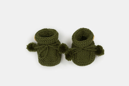 Fair Isle Fuzzies Large Gift Set in Forest Green