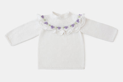 Summer Berries Top in White