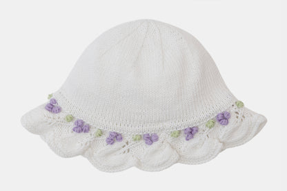 Summer Berries Hat in White