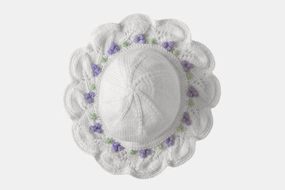 Summer Berries Hat in White