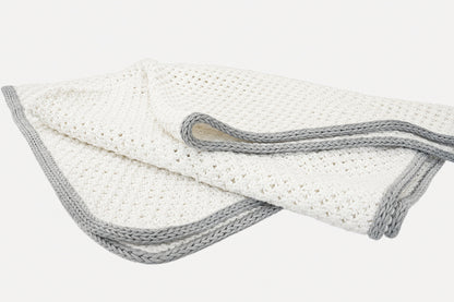 Organic Cotton Blanket in Snow White
