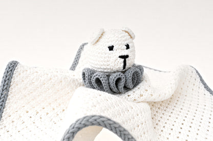 Lumi the Bear Comforter & Rattle in Snow White