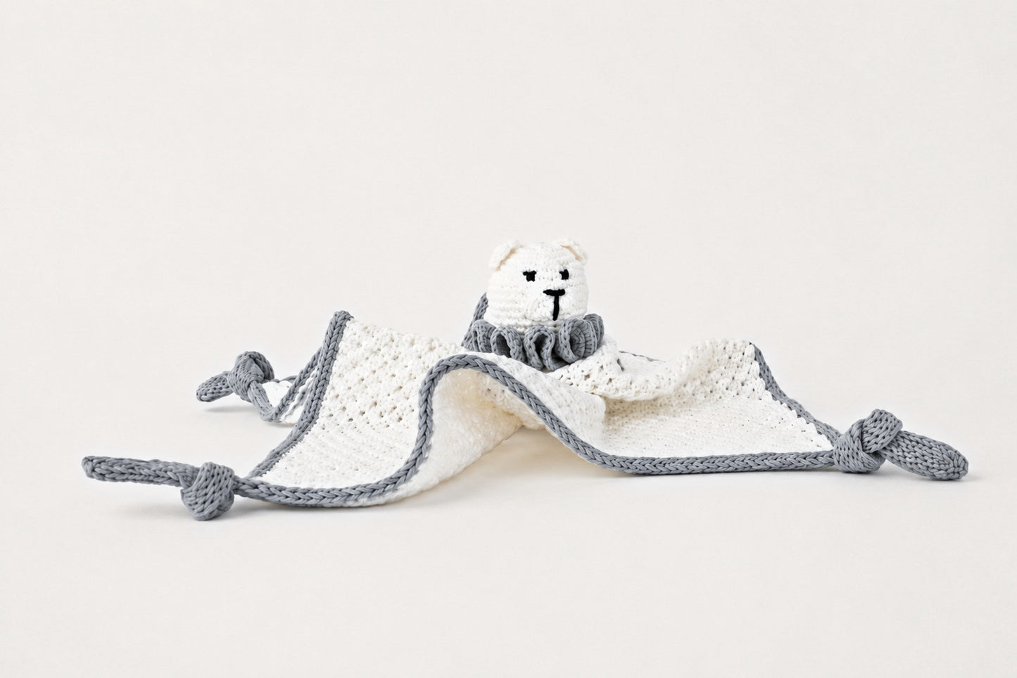 Lumi the Bear Comforter & Rattle in Snow White